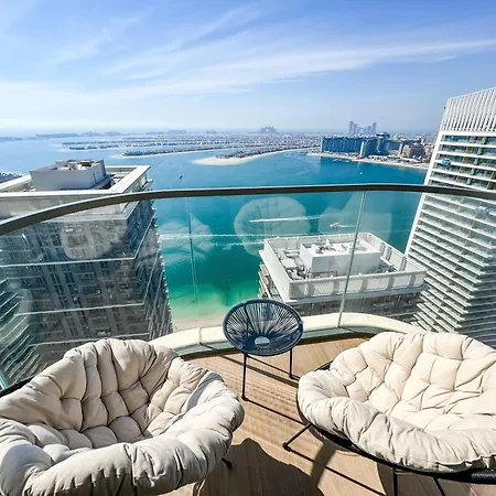 Panoramic Escape With Private Beach, 2Br On High Floor Dubai Exterior photo